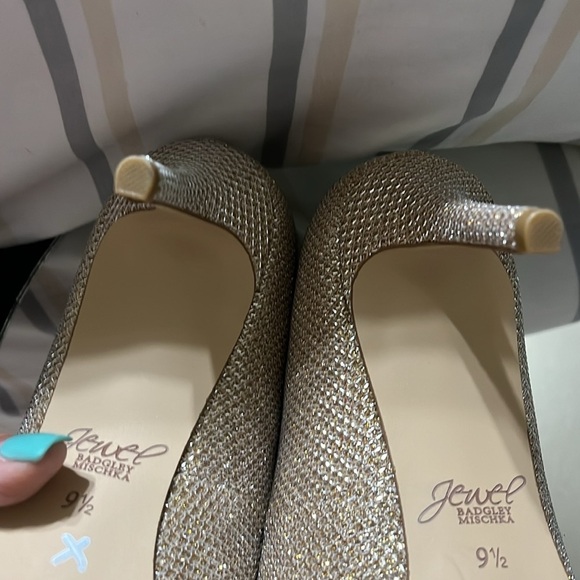 Badgley Mischka Jewel Sparkly Luxury Heels, Size 9.5 - Picture 9 of 10
